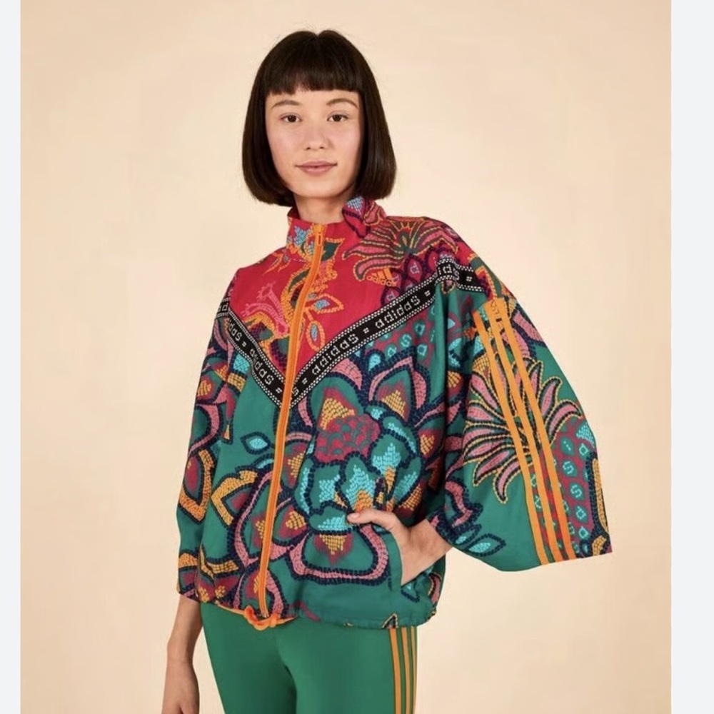 Farm Rio Adidas Kimono Sleeve Jacket